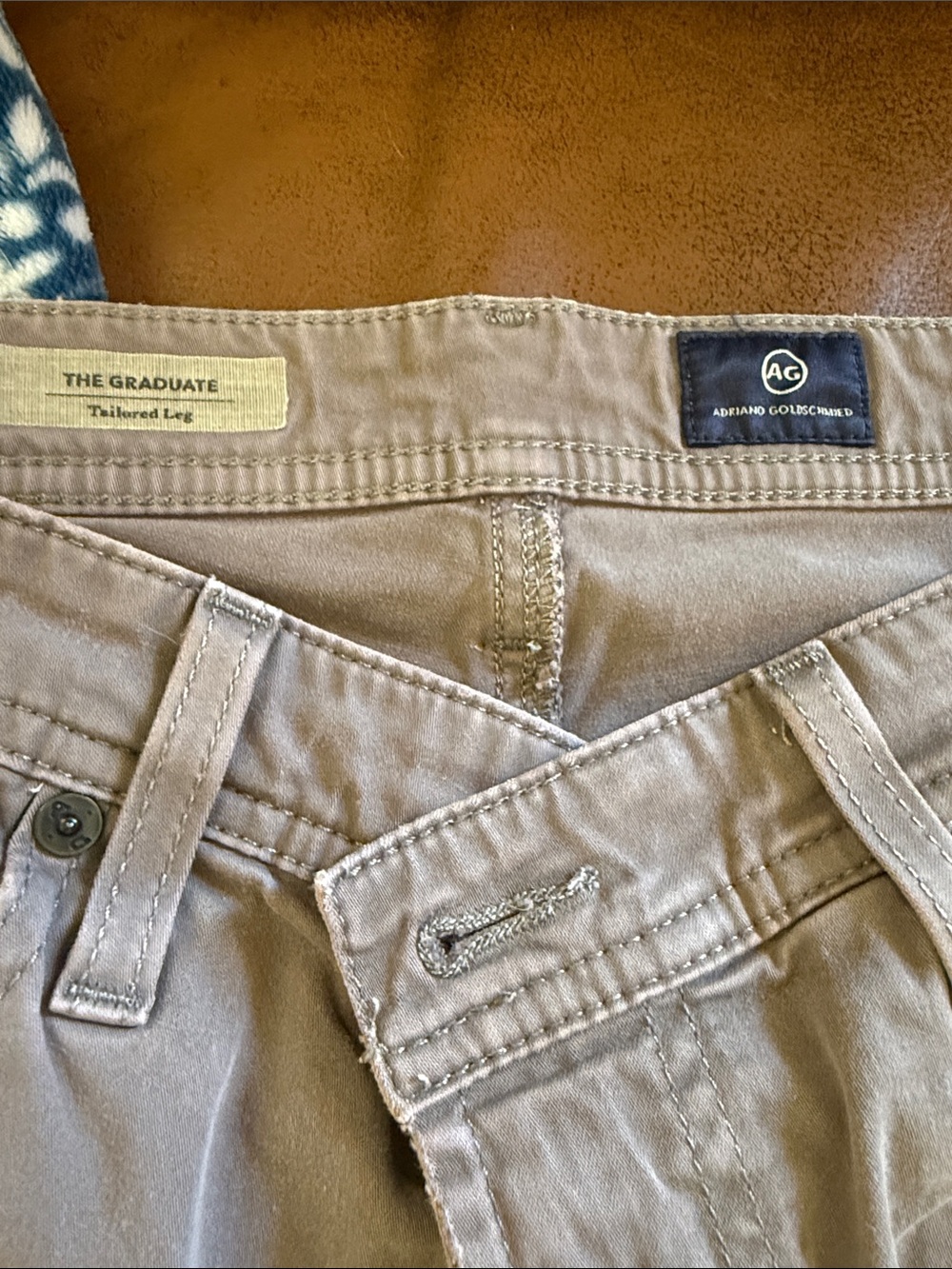 Ag Adriano Goldschmied Men's Chinos — Taupe